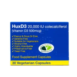 HuxD3 20000iu Vitamin D Capsules | 30