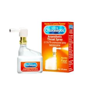 Ultra Chloraseptic Anaesthetic Throat Spray Honey & Lemon 15ml
