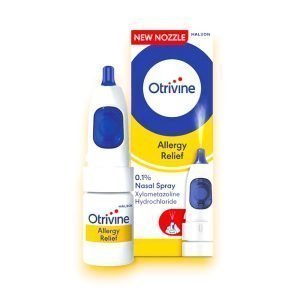 Otrivine Allergy Relief Nasal Spray 10ml – fast-acting relief from nasal allergies and congestion.