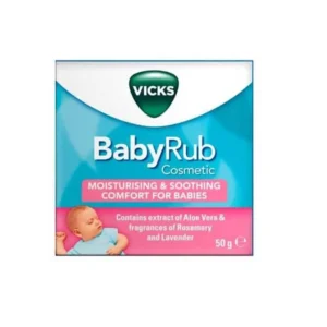 Vicks BabyRub 50g soothing balm for babies – suitable for ages 3 months and above