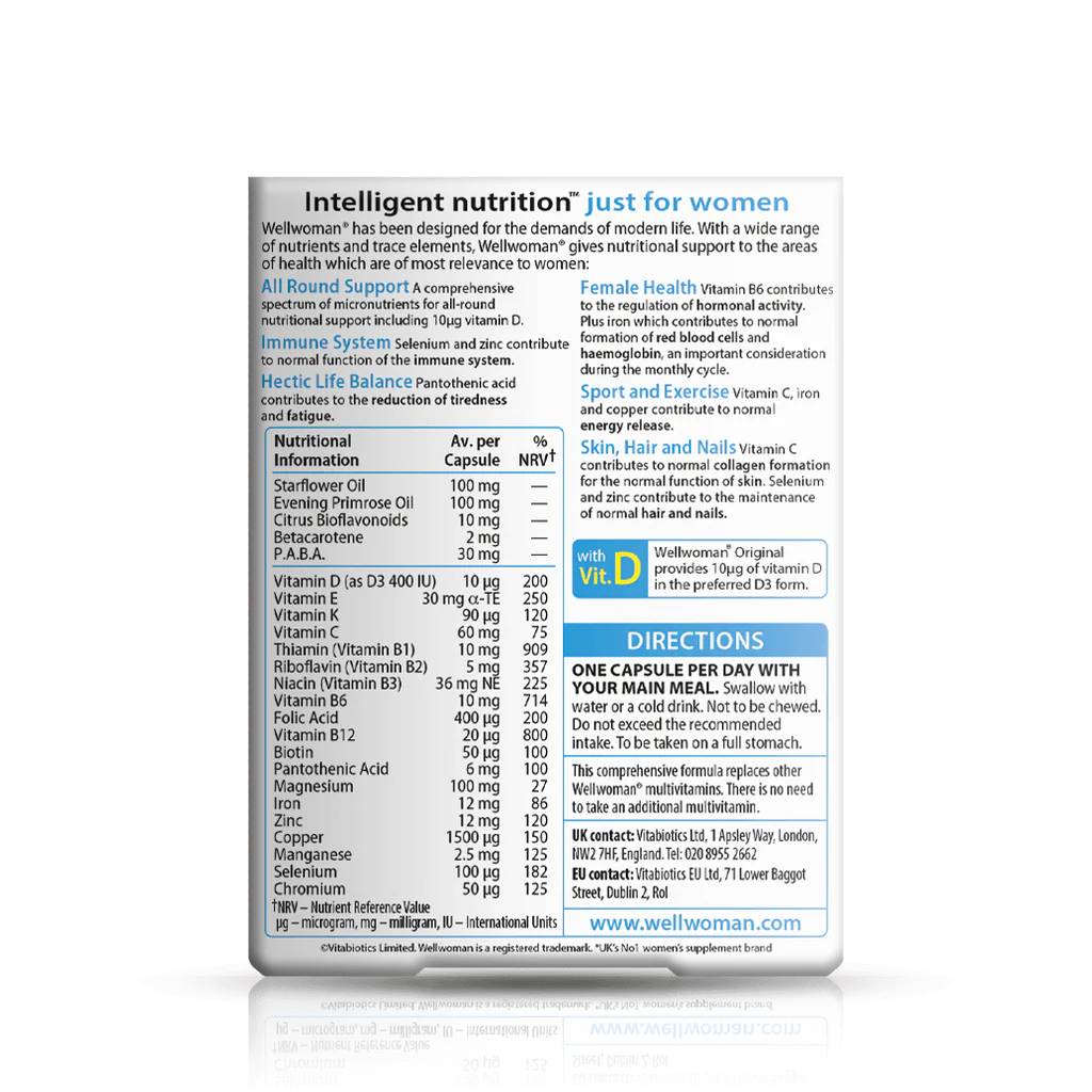 Vitabiotics Wellwoman Original Capsules | 30