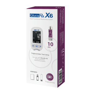 GlucoRx X6 Triglycerides Test Strips (10)