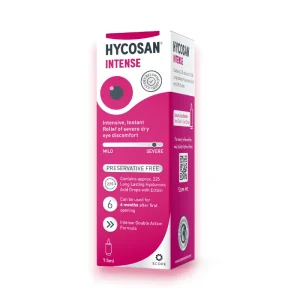Hycosan Intense Eye Drops – Intensive Preservative-Free Hydration for Severe Dry Eye Symptoms.
