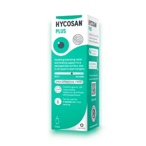 Hycosan Plus Eye Drops 7.5ml bottle with measured-dose applicator
