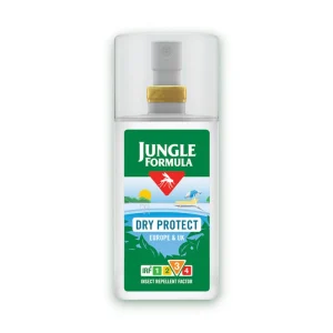 Jungle Formula Dry Protect Pump Spray Insect Repellent 90ml bottle.