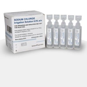 Sodium Chloride 0.9% Solution Normal Saline for Irrigation | 20ml Pods