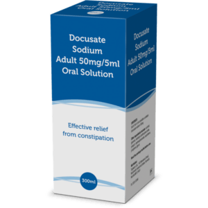 Docusate Sodium Adult 50mg/5ml Oral Solution | 300ml