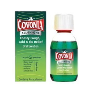 Covonia All-in-One Chesty Cough, Cold and Flu Relief Oral Solution 160ml