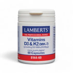 Lamberts Vitamins D3 (1000iu) and K2 (90µg) | 60 Capsules