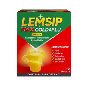Lemsip Max Cold & Flu Lemon | 10 Sachets