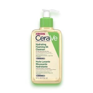 CeraVe Hydrating Foaming Oil Cleanser 236ml bottle – gentle daily cleanser with ceramides and hyaluronic acid for dry to very dry face and body skin.