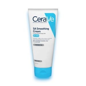 CeraVe SA Smoothing Cream – 177ml tube for rough and bumpy skin. Contains salicylic acid, 10% urea, ceramides and hyaluronic acid.