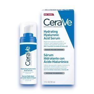 CeraVe Hydrating Hyaluronic Acid Serum 30ml – lightweight face serum for dry and dehydrated skin with ceramides and hyaluronic acid.