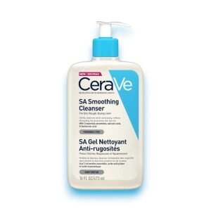 CeraVe SA Smoothing Cleanser 236ml – gentle exfoliating cleanser with salicylic acid, ceramides, and hyaluronic acid for rough and bumpy skin.