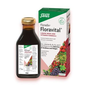 Floradix Floravital Liquid Iron Formula 500ml – gluten-free vegan iron supplement with vitamins B1, B2, B6, B12 and C