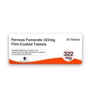 Ferrous Fumarate 322mg Tablets – high-strength iron supplement for iron deficiency anaemia in adults and teens