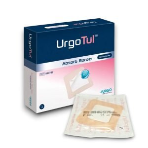 UrgoTul Absorb Border Dressing with silicone adhesive and absorbent foam for low to moderate exuding wounds